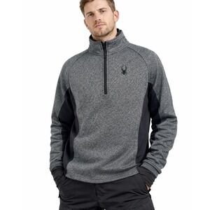 Spyder Men's Outbound 1/2 Zip Fleece‎ Jacket Black Size L